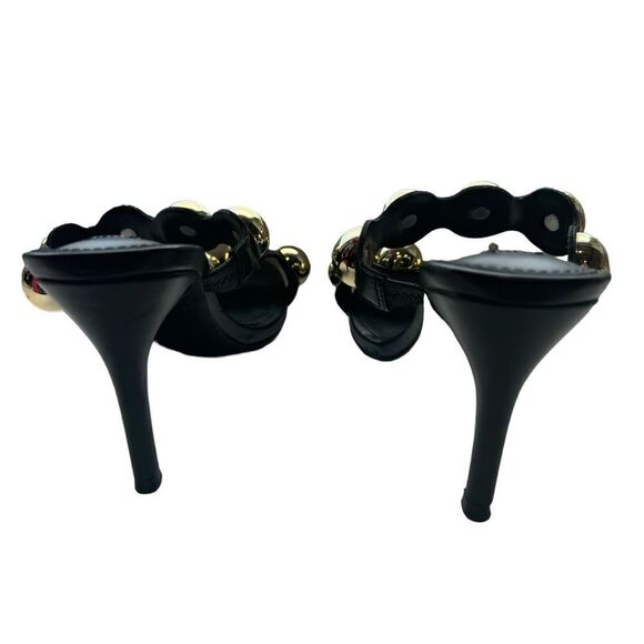 Revolve Steve Madden Jovanni Mule Heel with Gold Tone Hardware Size 5.5 - Picture 9 of 11